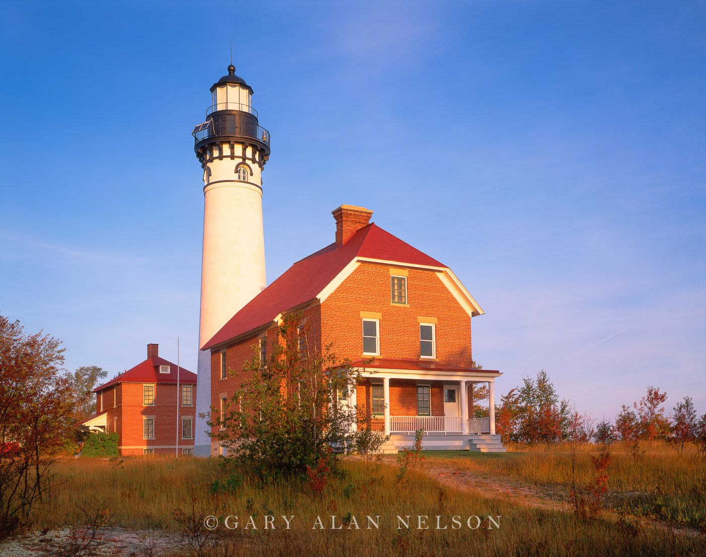 MI-01-4-LH Au Sable Light Station on the banks of Lake Superior. Pictured Rocks National Lakeshore. &nbsp;