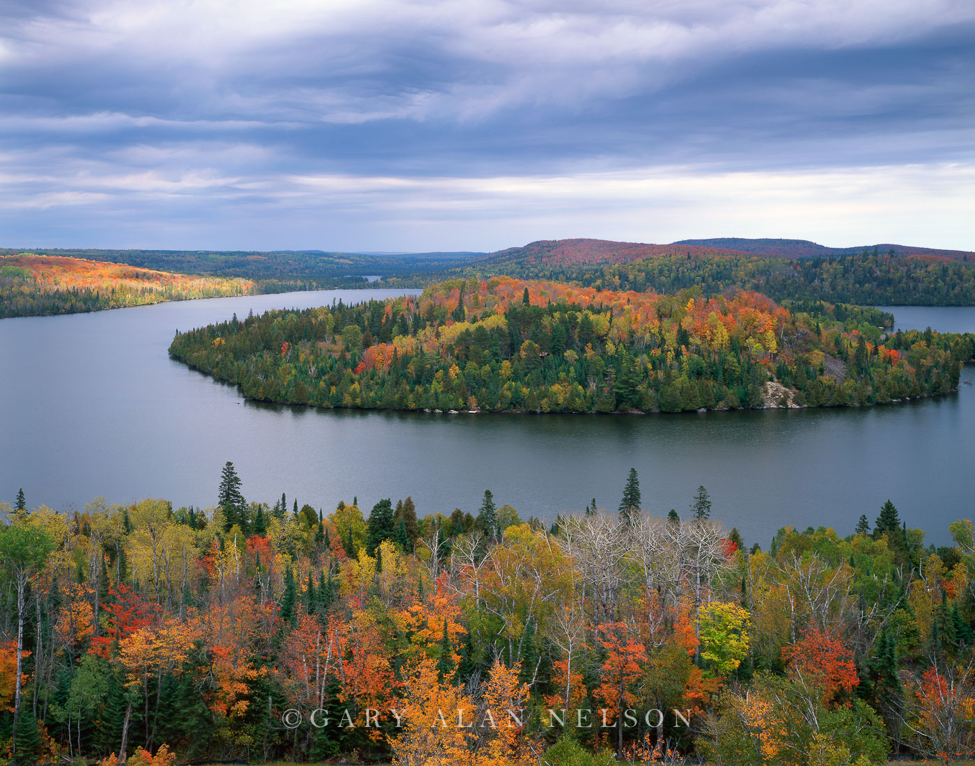 Caribou Lake and the Sawtooth Mountains, Superior National Forest, Minnesota