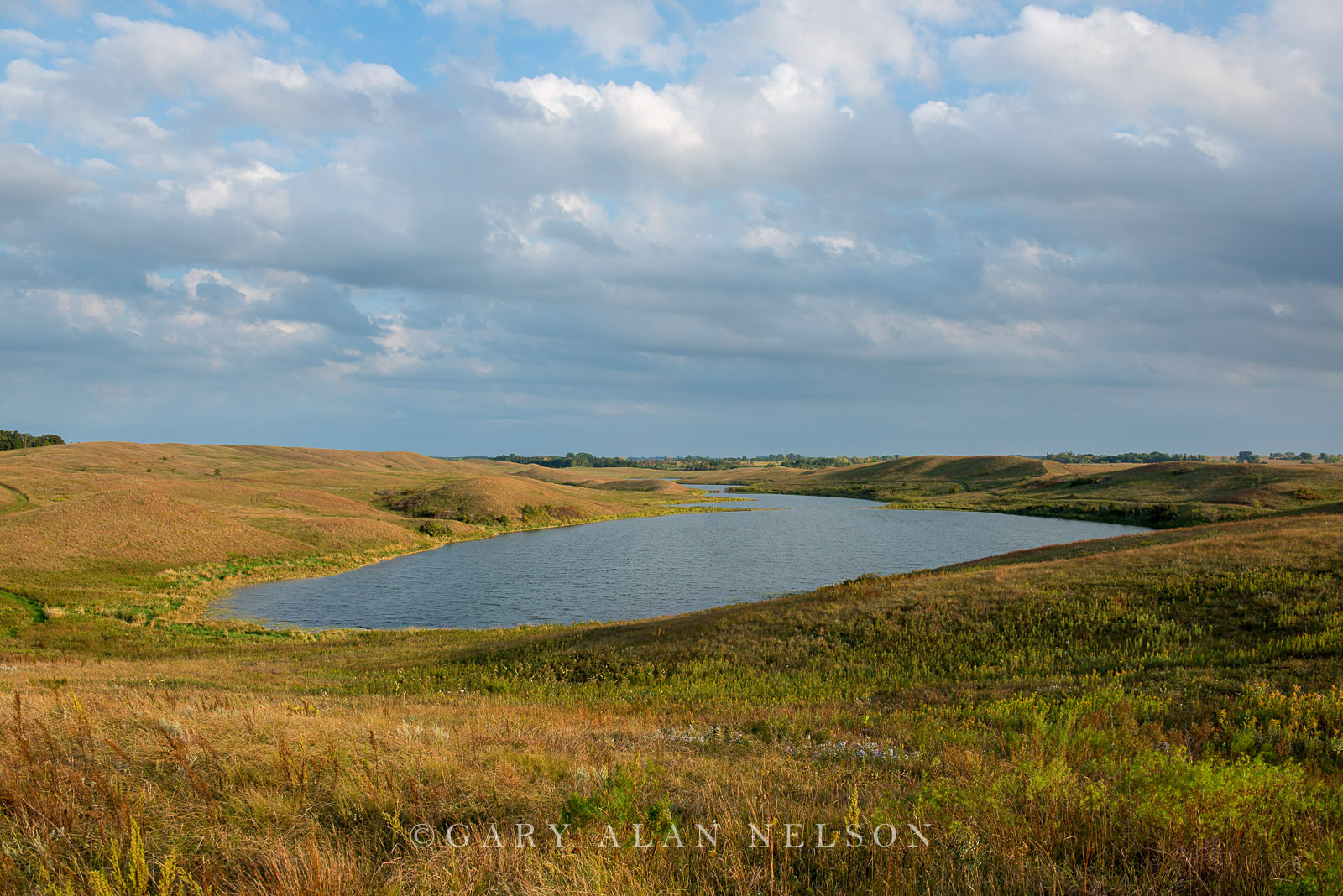 Kettle Lake amidst a glacial moraine, Glacial Lakes State Park, Minnesota