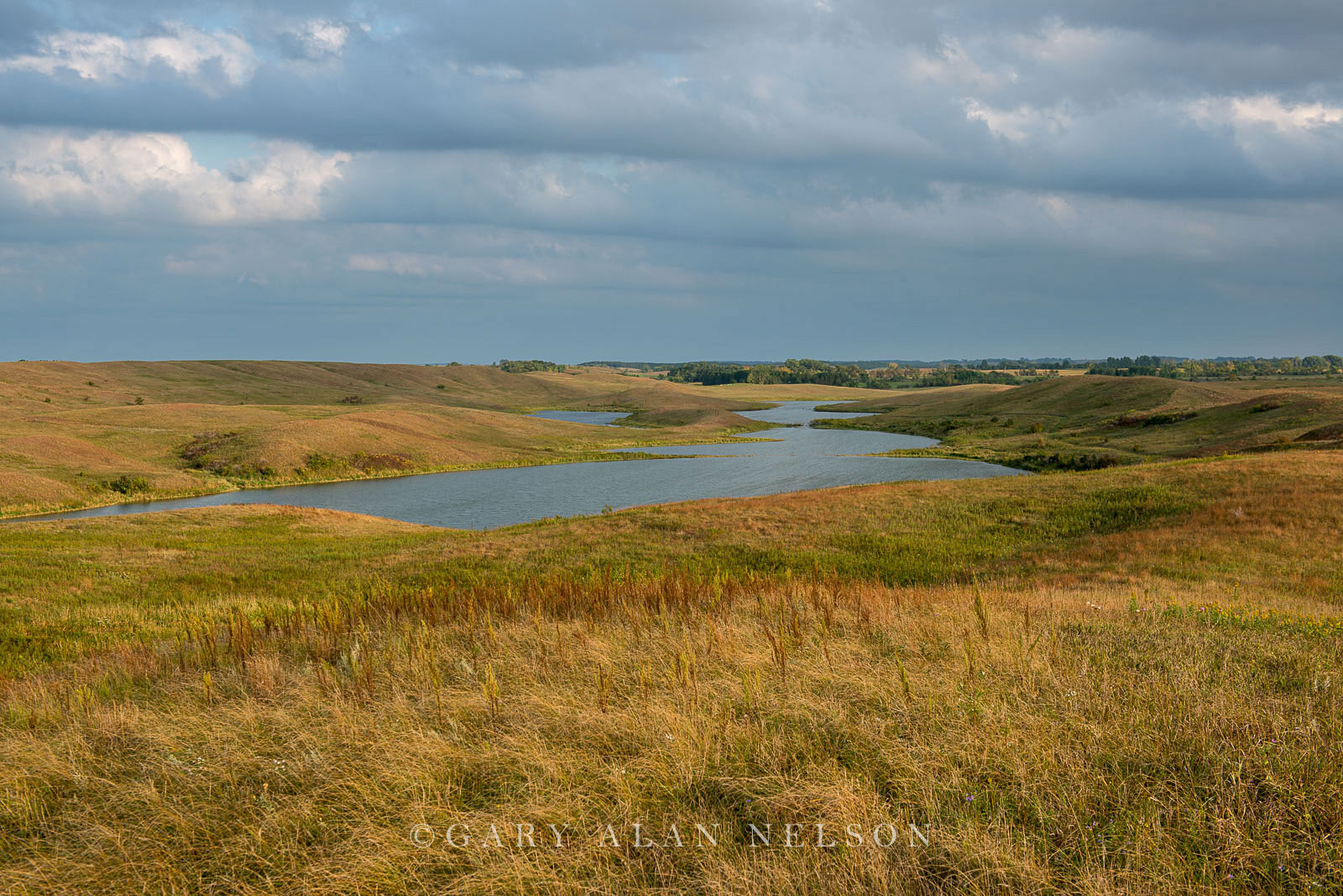Kettle Lake amidst a glacial moraine, Glacial Lakes State Park, Minnesota