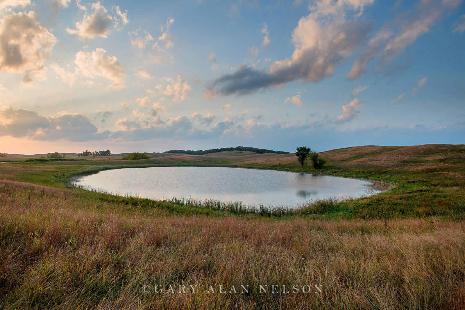 Kettle Lake amidst a glacial moraine, Glacial Lakes State Park, Minnesota