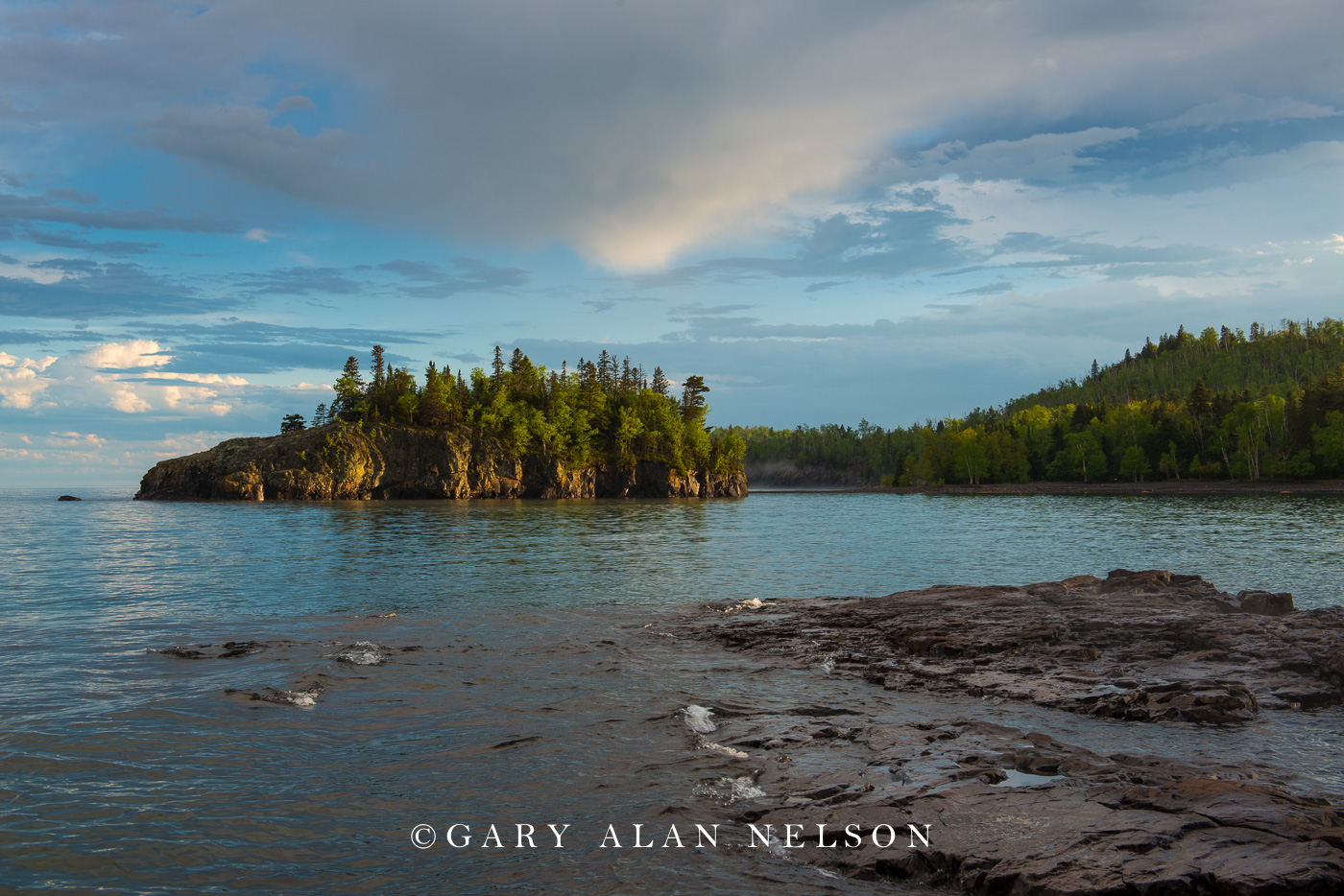 Lake Superior shoreline,, Split Rock Lighthouse State Park, Minnesota