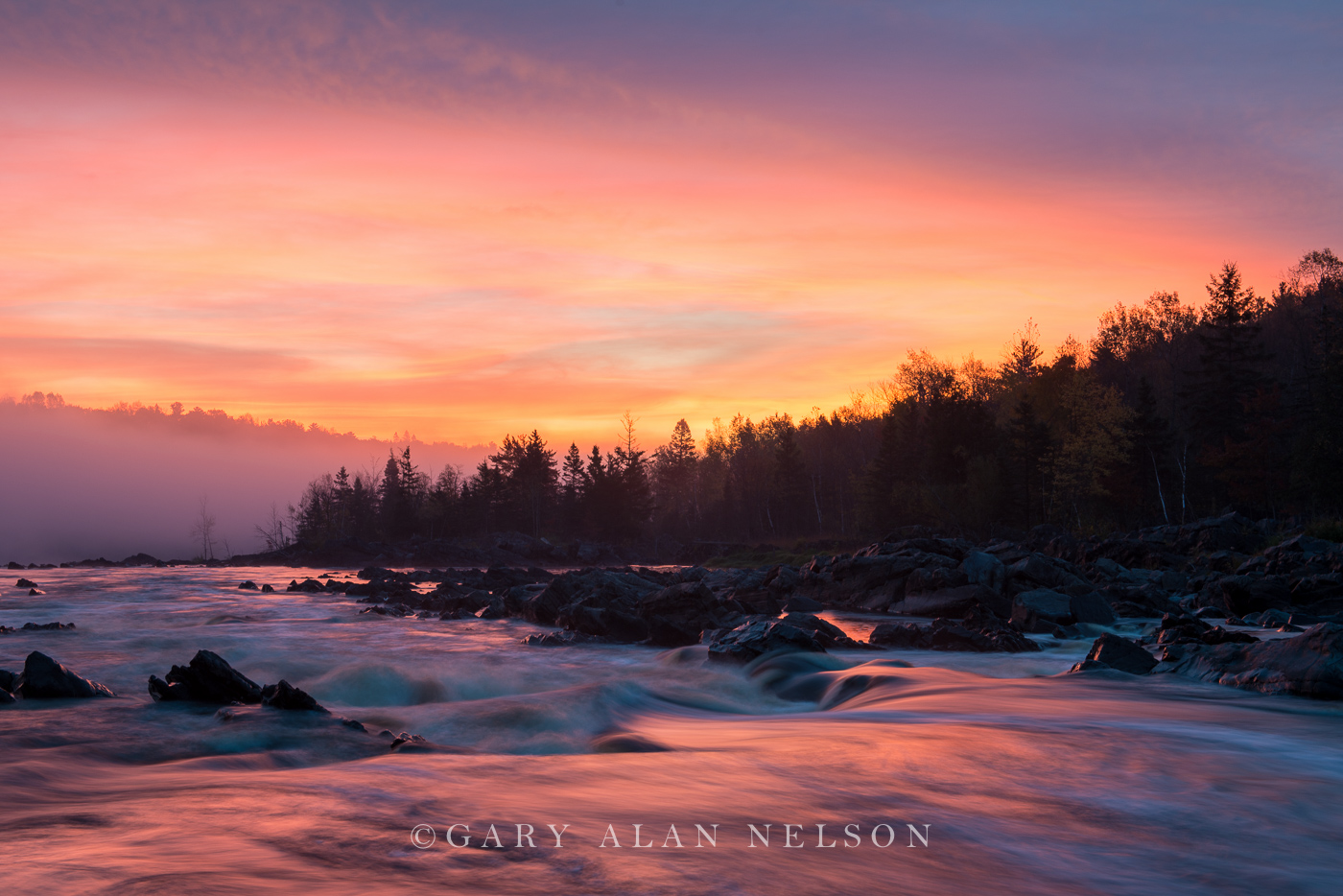 Sunrise over the St.Louis River, Jay Cooke State Park, Minesota