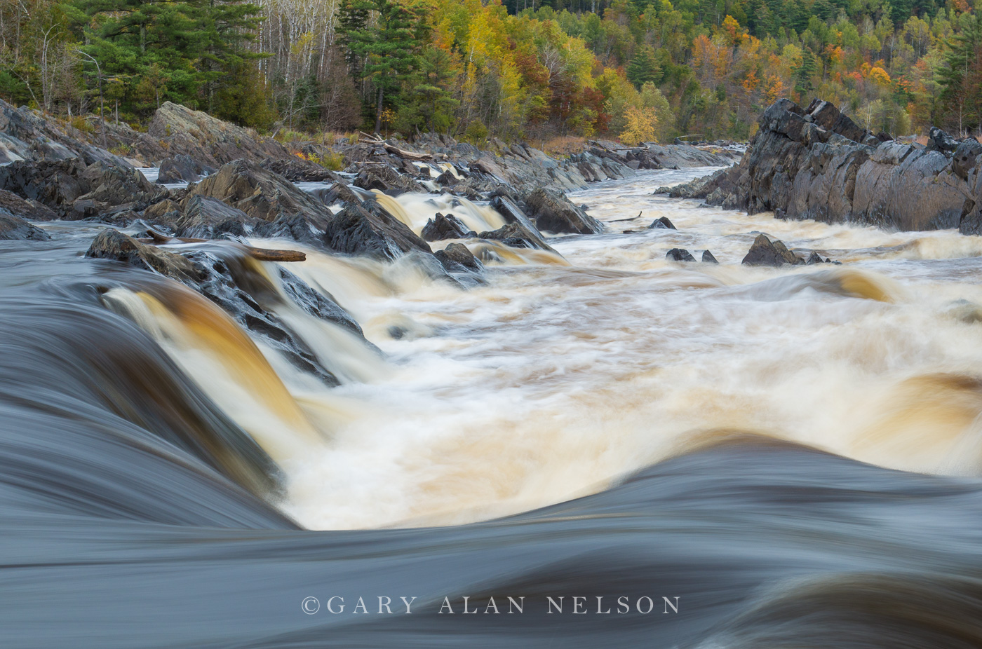 Rapid water on the St. Louis River, J. Cooke State Park, Minnesota