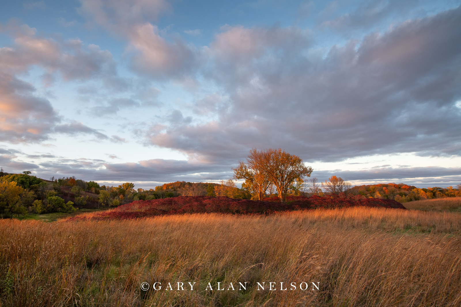 Clouds over prairie, Maplewood State Park, Minnesota