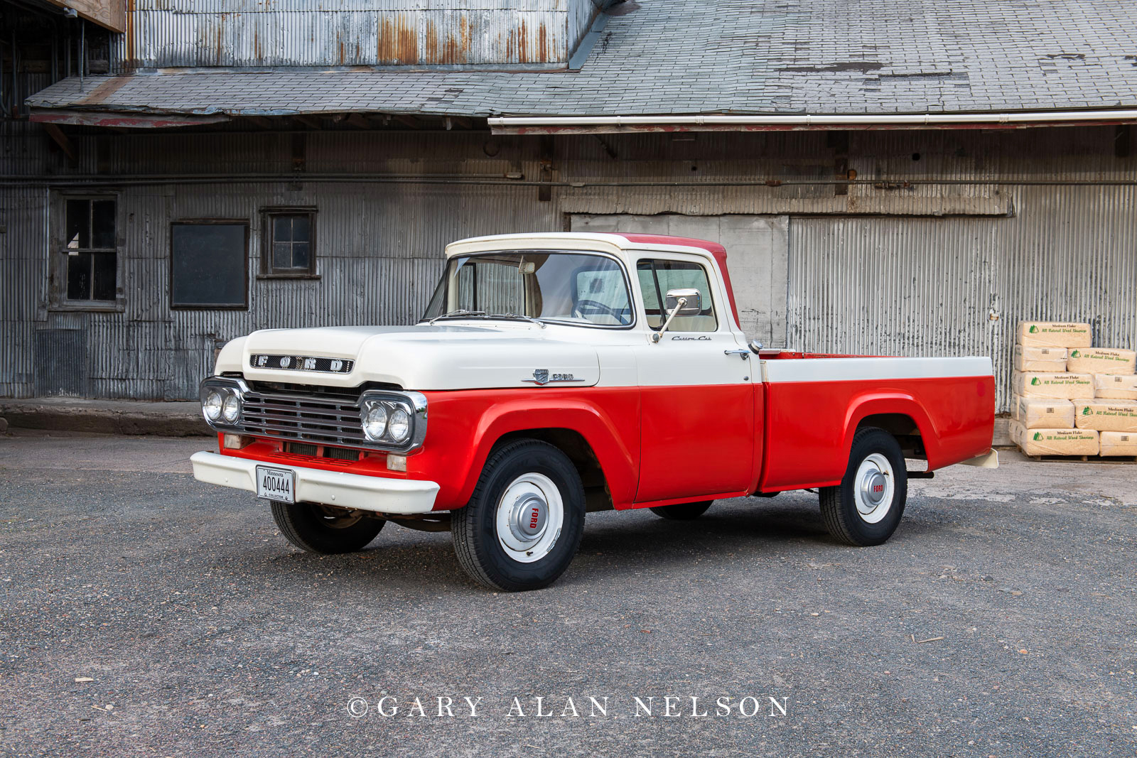 1959 Ford F-100 longbed pickup.