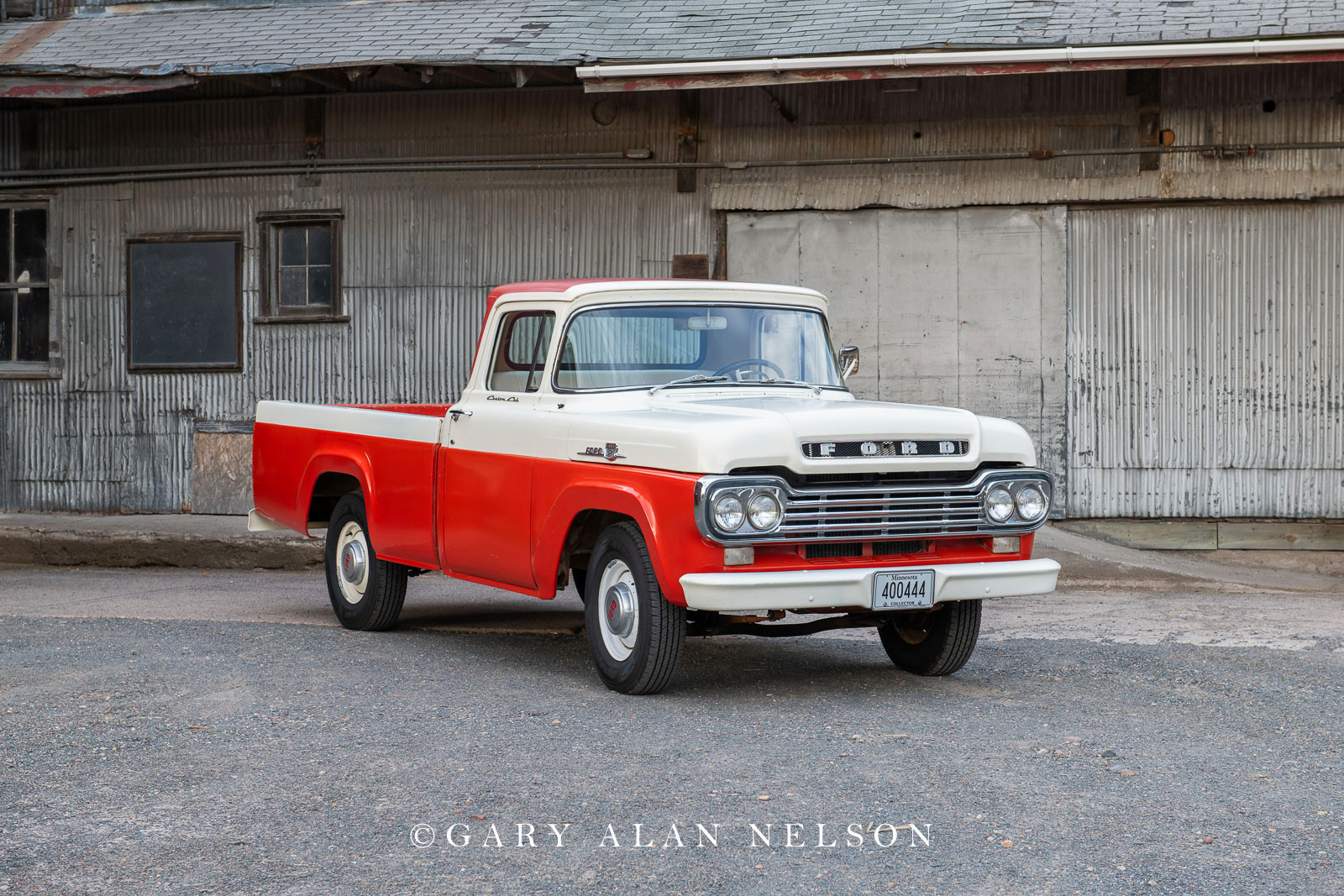 1959 Ford F-100 longbed pickup.