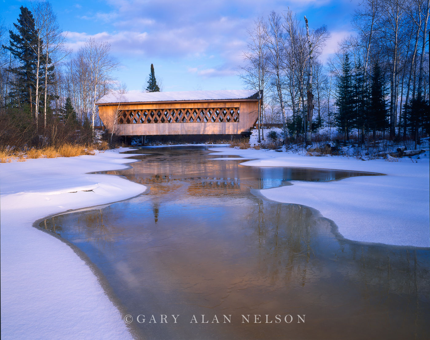 Smith Rapids Covered Bridge Chequamegon National Forest, Wisconsin