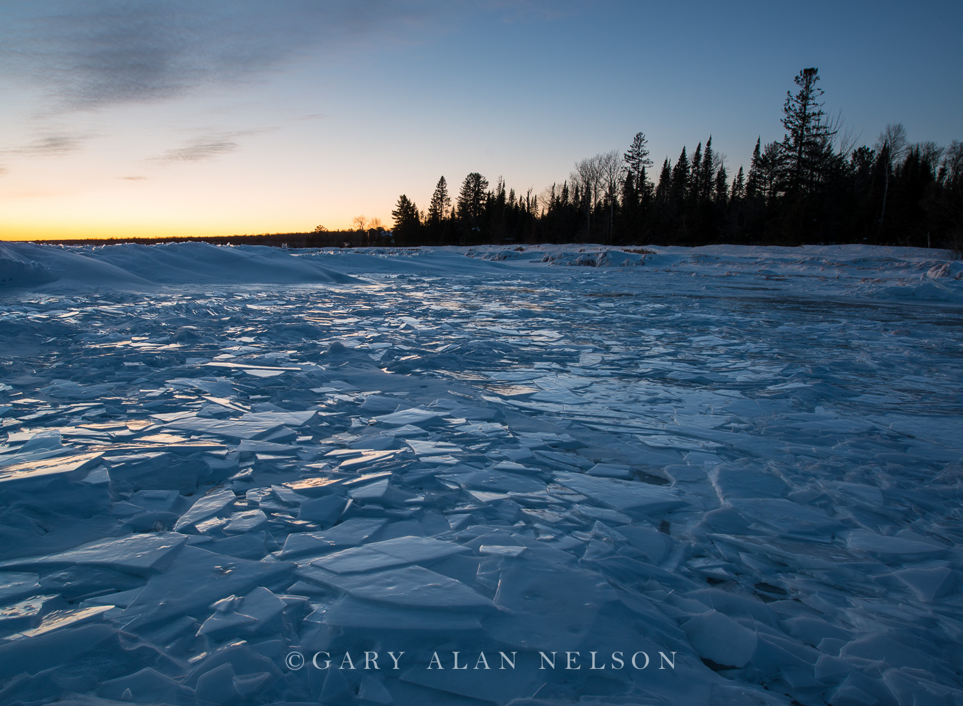 Shards of Ice on Lake Superior, Madeline Island, Apostle Islands National Lakeshore, Wisconsin